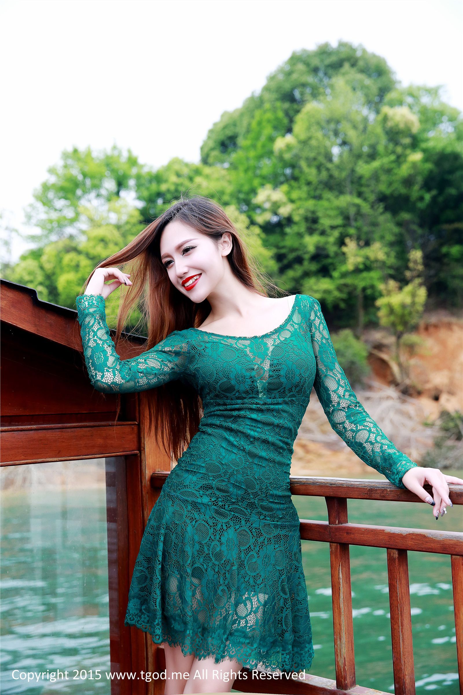 [TGOD推女神]2015.05.08 女神驾到 九江花源谷 青春女神鲁思羽 夏静镜